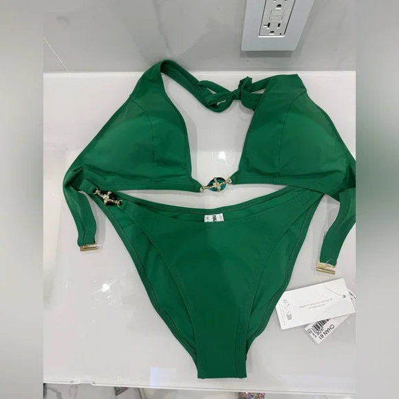 Emerald Green Bikini Set “pain de sucre” size M, NWT - Picture 8 of 15
